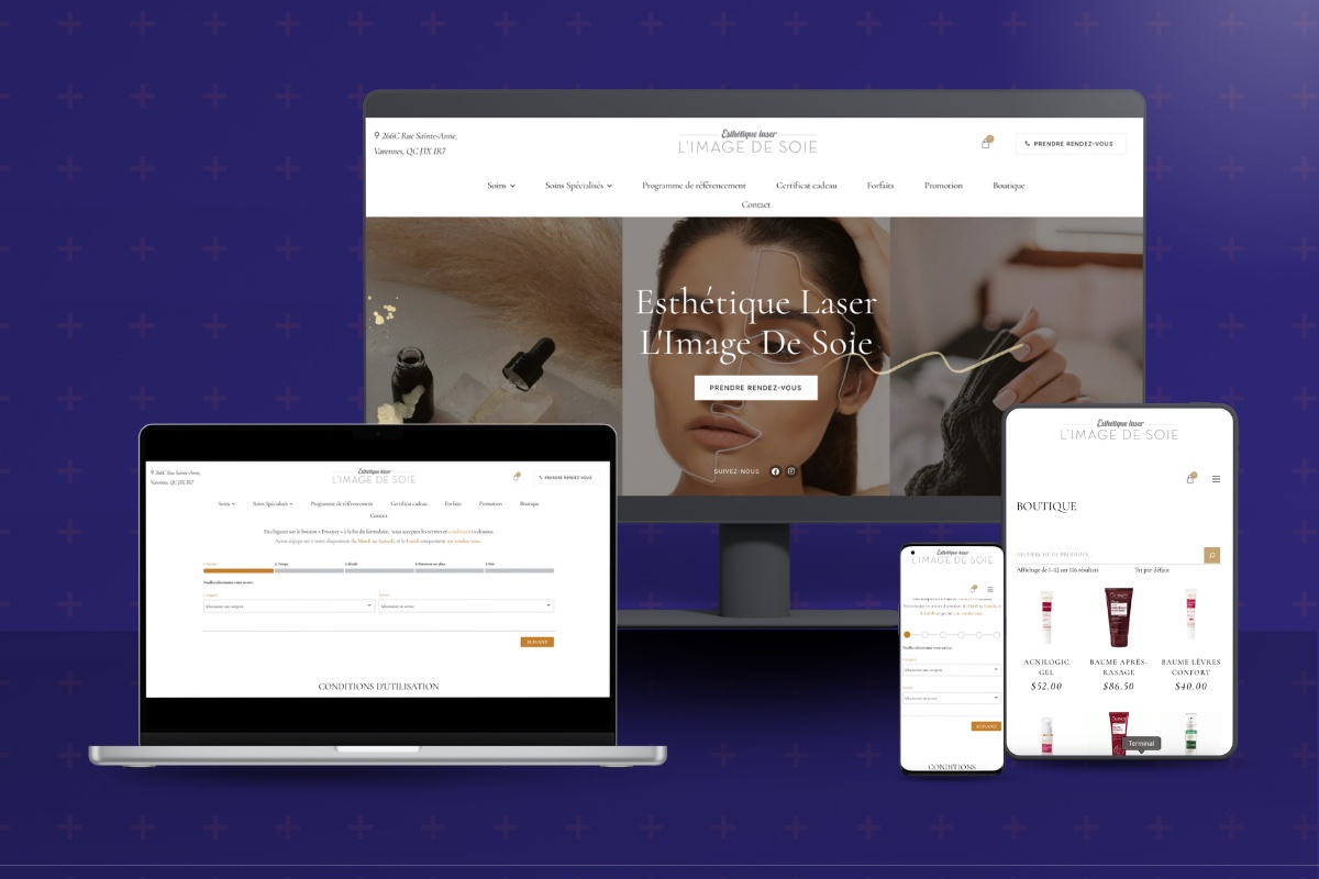 Refonte du site d'une clinique esthétique