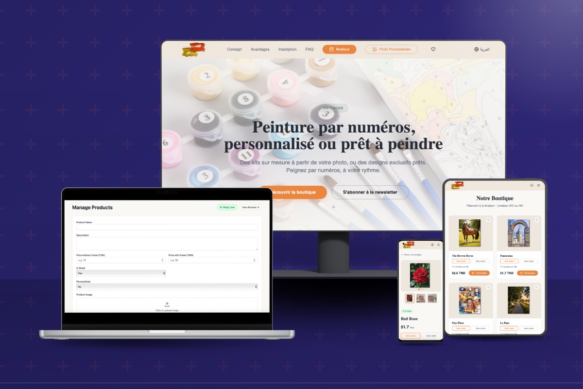 Boutique e-commerce & back-office